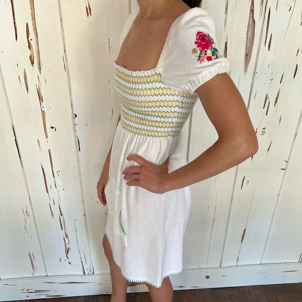 Juicy Couture terry cloth mini smocked dress